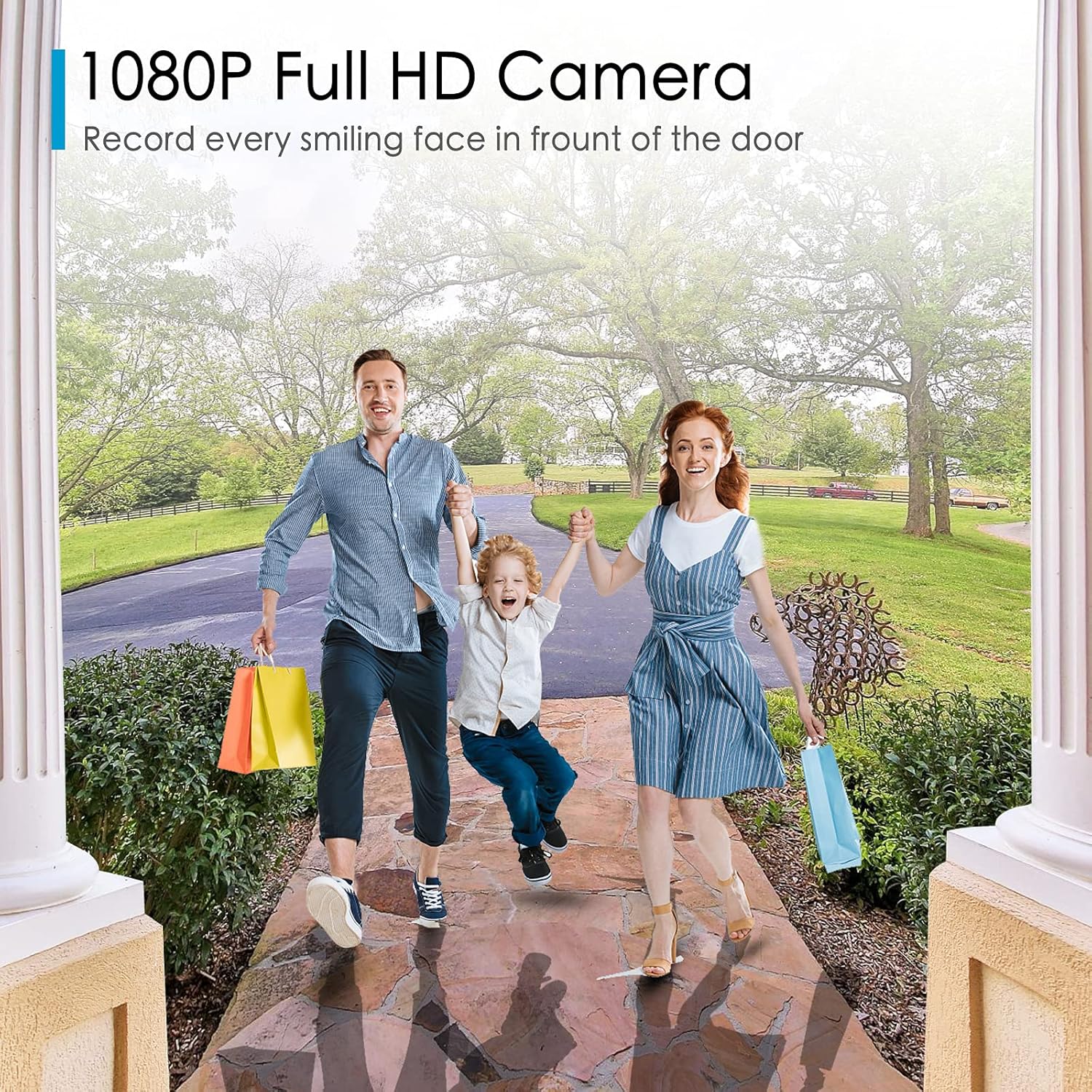 2 Pack Video Doorbell Camera with Chime Y60797