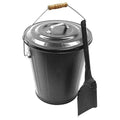 Black Ash Can with Shovel N460