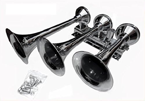 Chrome 3 Trumpet Air Horn Q67674