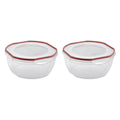 8.10 Quart Plastic Food Storage Bowl Container, 2 Pack C978521
