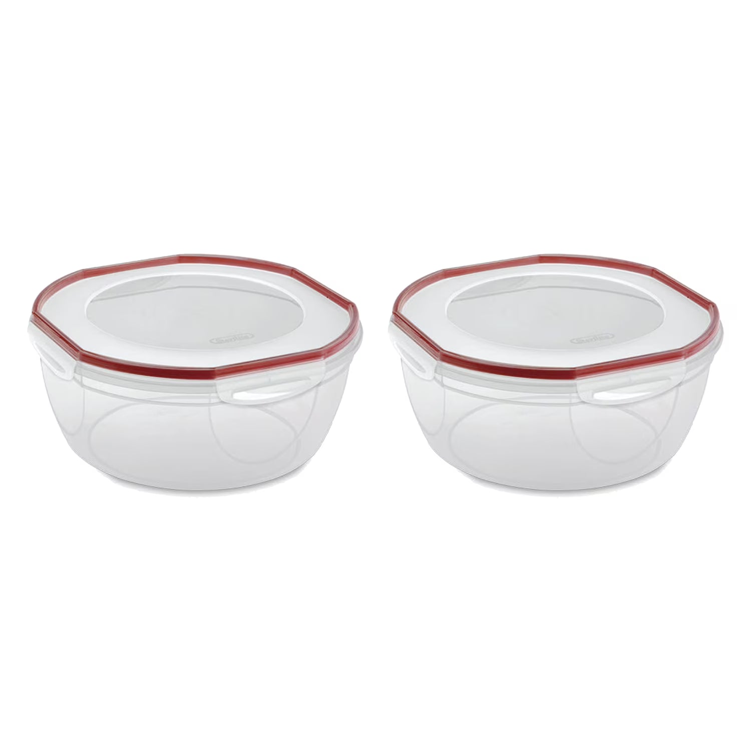 8.10 Quart Plastic Food Storage Bowl Container, 2 Pack C978521