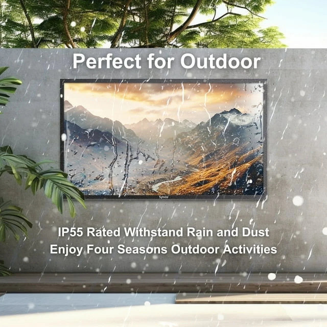 55 inch Outdoor 4K UHD TV, IP66 Waterproof, 2000nits G96466