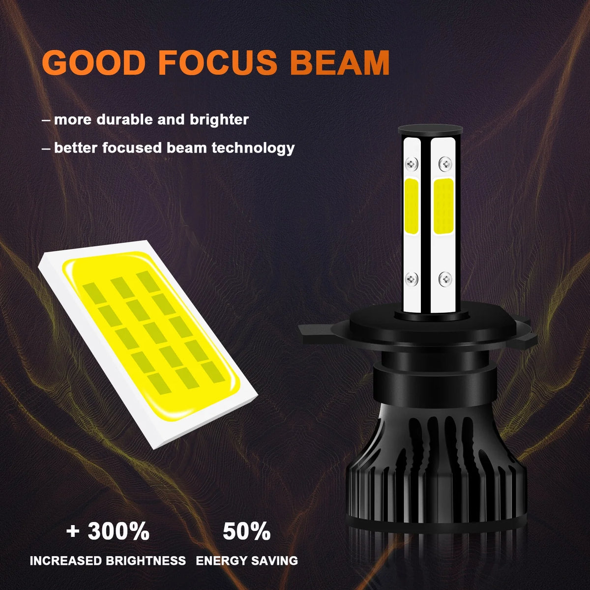 H4 LED Headlight High Low Dual Beam H11 Fog Light Bulbs H33341