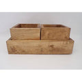 Solid Wood Crate Set B720937
