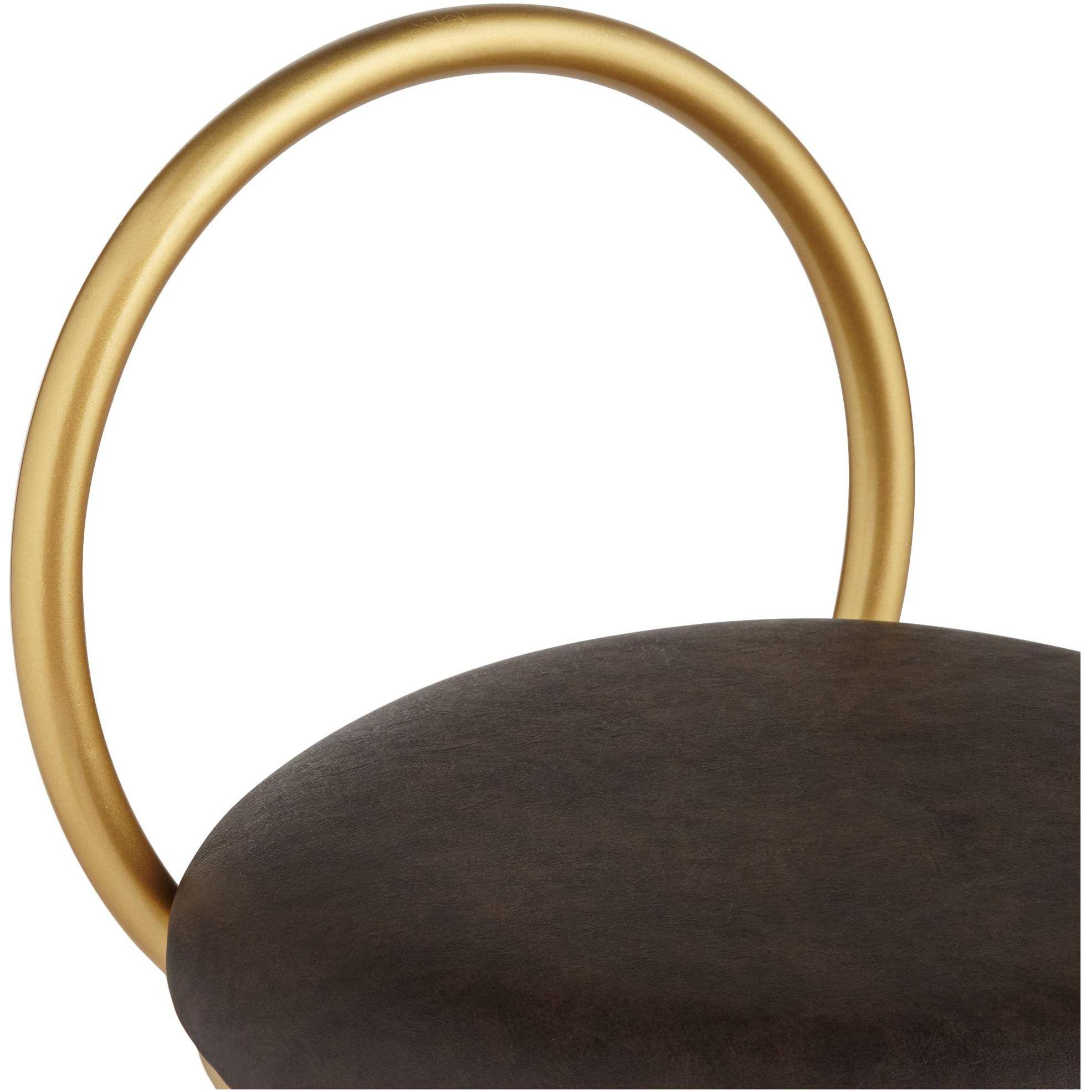 Hammond Gold and Brown Faux Leather Barstool P3628