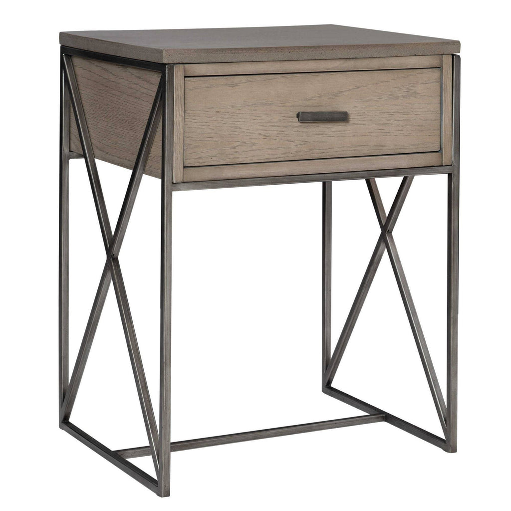 Brown and Gray Rectangular Side Table N962984