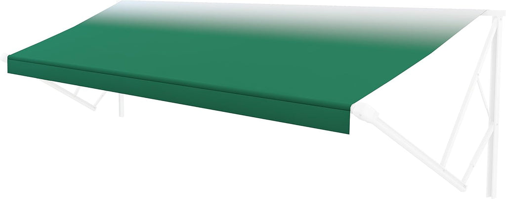 Black Heavy-Duty Vinyl RV Patio Awning Replacement Fabric 10' L8055