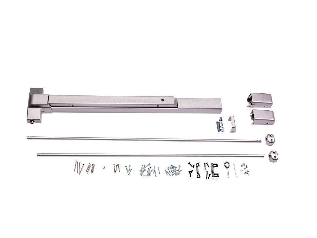 Vertical Rod Exit Device Grade 2 Aluminum Finish J1874