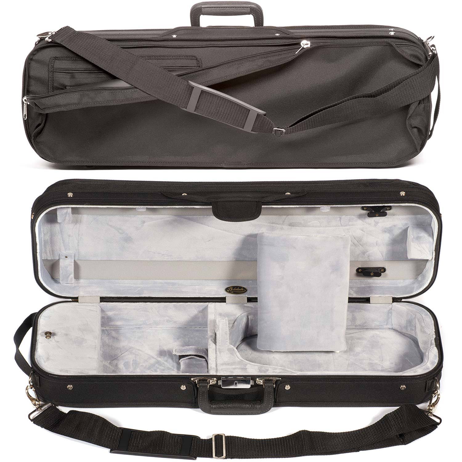 Oblong Violin Case with Gray Velour Interior O46482