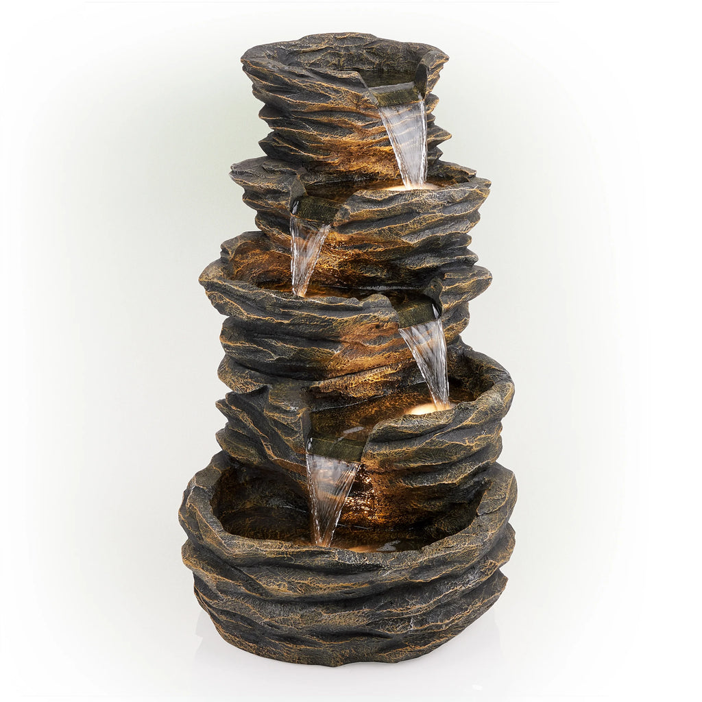 Five-Level Rock Waterfall Fountain K414321