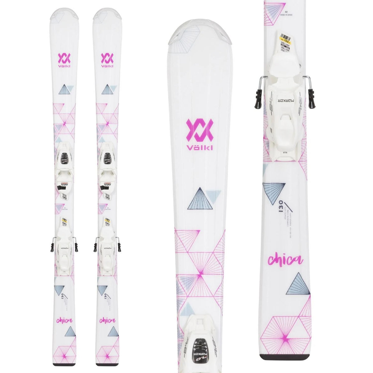 Volkl Chica VMotion + 4.5 VMotion Jr. Lady Z550