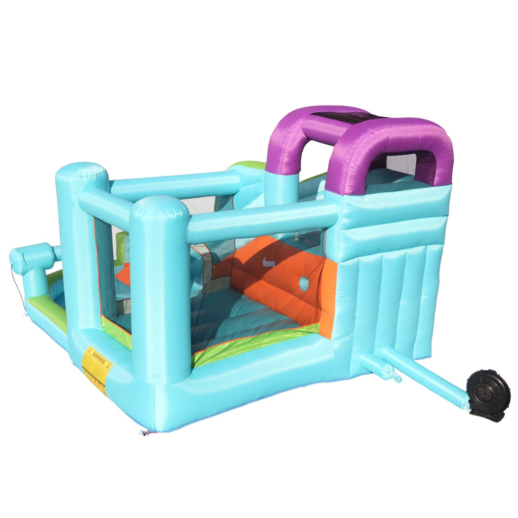 Inflatable Bounce House with Slide Pool Area Climbing Wall PVC B1847