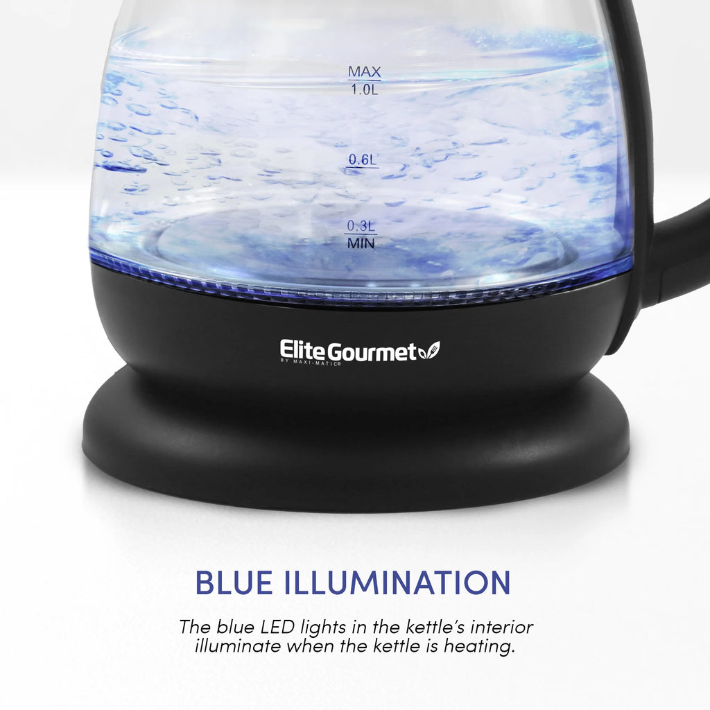 Black Electric Glass Water Kettle T856363
