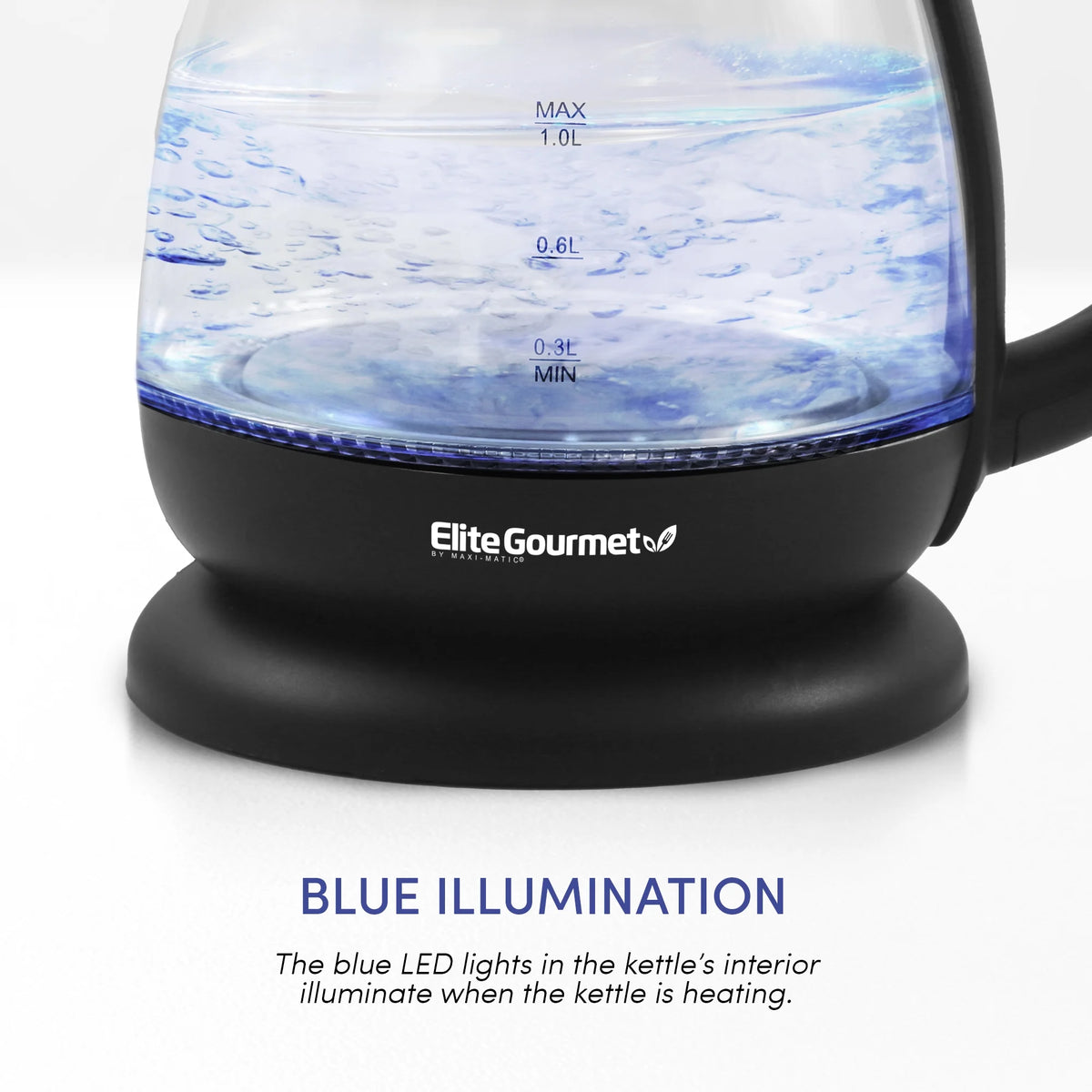 Black Electric Glass Water Kettle T856363