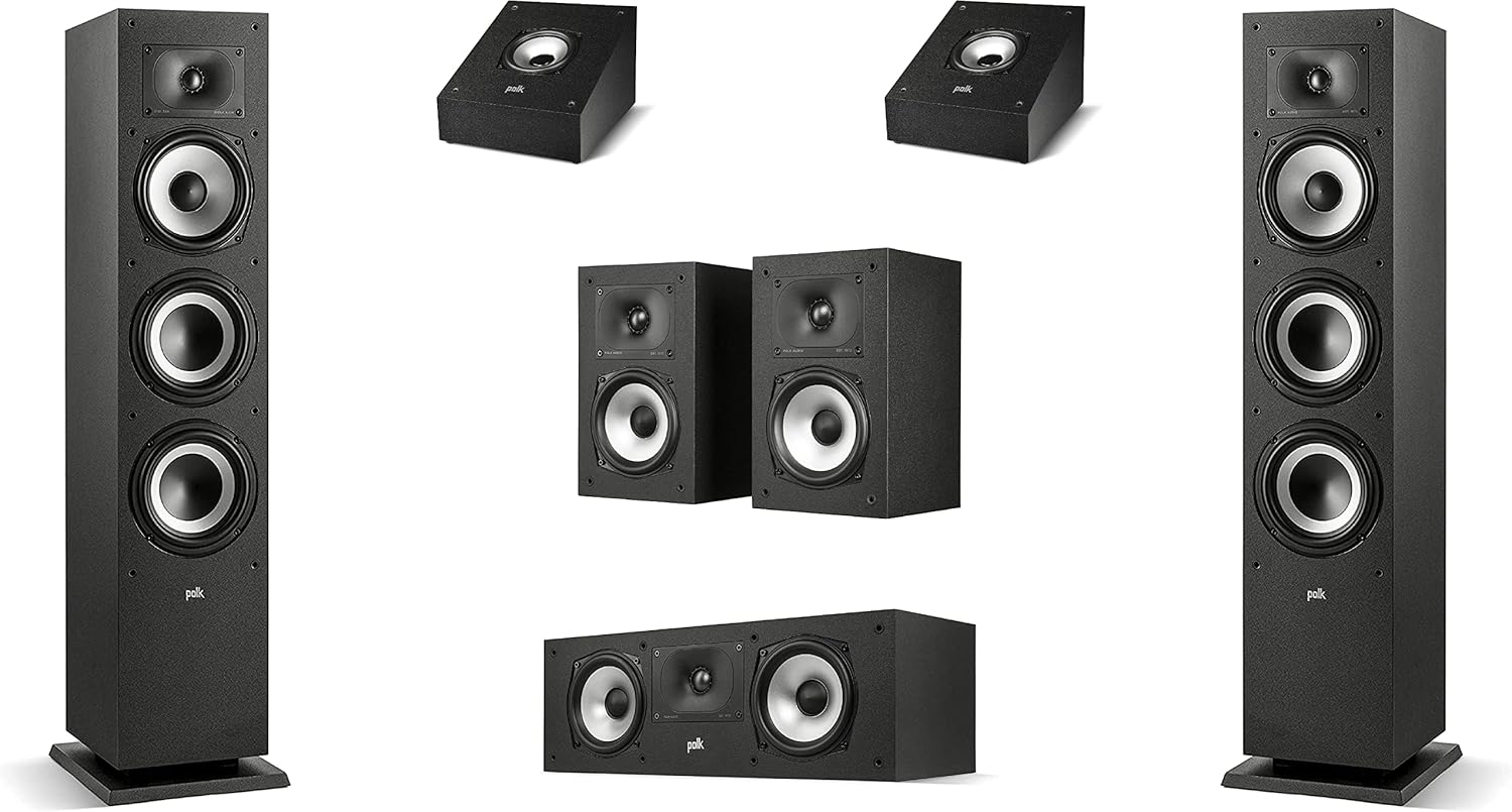Pair of Bookshelf Speakers, Midnight Black G538