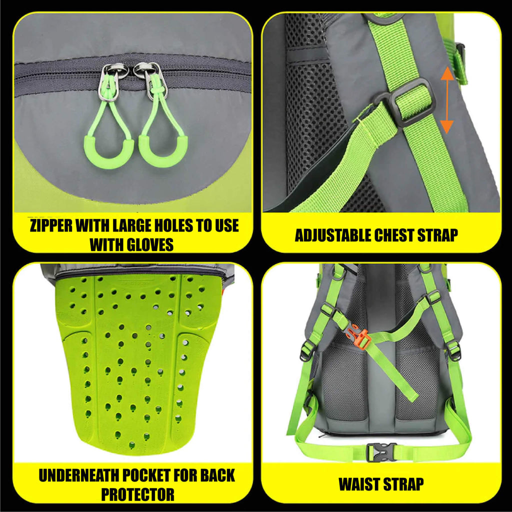Hi Vis Green Reflective Bike Backpack M8090
