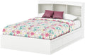 Full Bookcase Storage Bed in Pure White G349