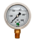 Liquid Filled Pressure Gauge 0-1000 psi, Box of 10 W804