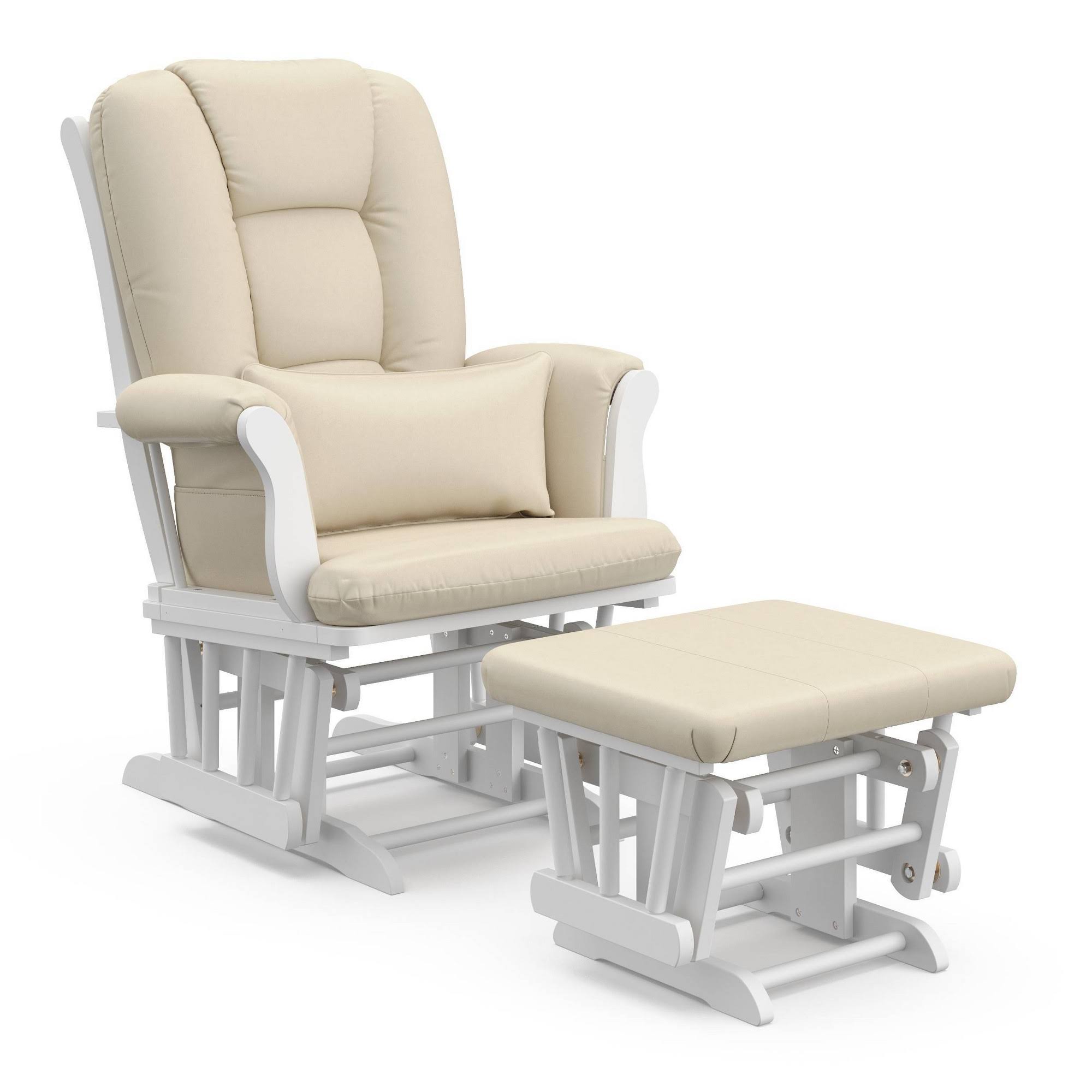 White Glider and Ottoman Y60225