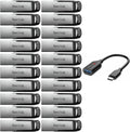32GB USB 3.0 Flash Drive (20-Pack) with USB-C to USB-A Adapter Bundle Y7081