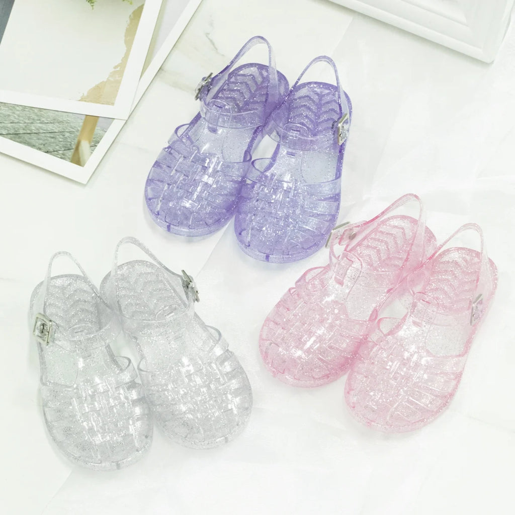 Toddler Girls Closed Toe Jelly Sandals Mary Jane Flat N89208