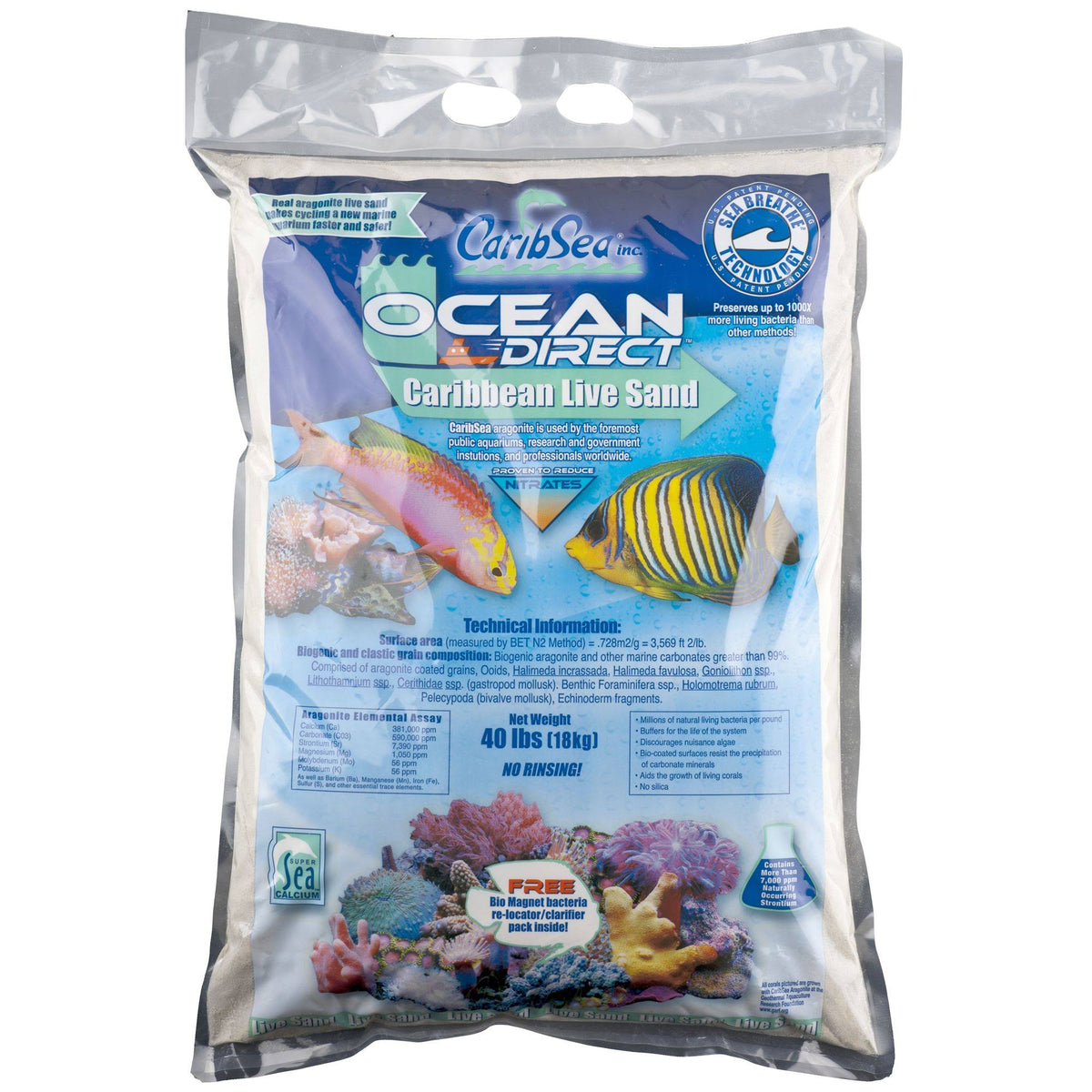 40 Lbs Natural Aquarium Live Sand F44090