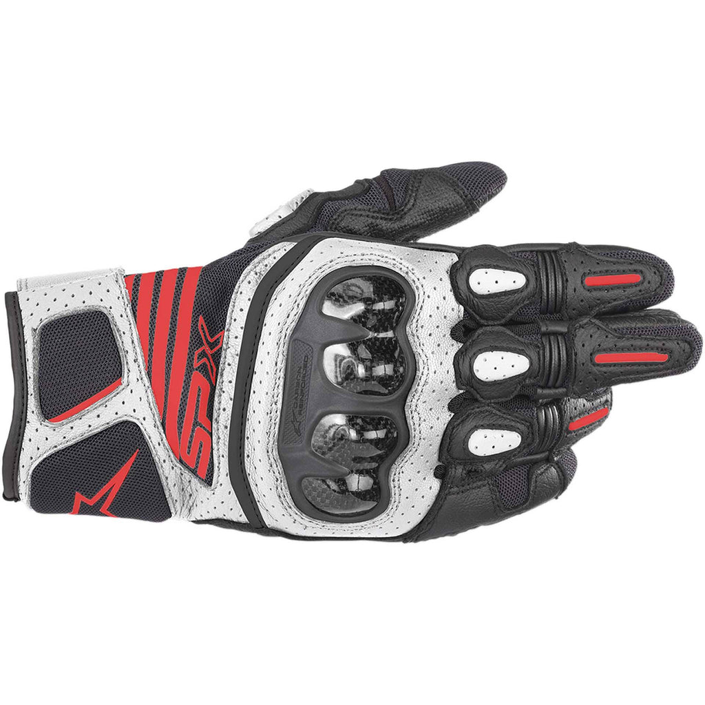 Black White Carbon Gloves M23102