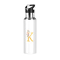 Stainless Steel Insulated Thermos Vacuum Flask Water Bottle with Straw Lid L5739