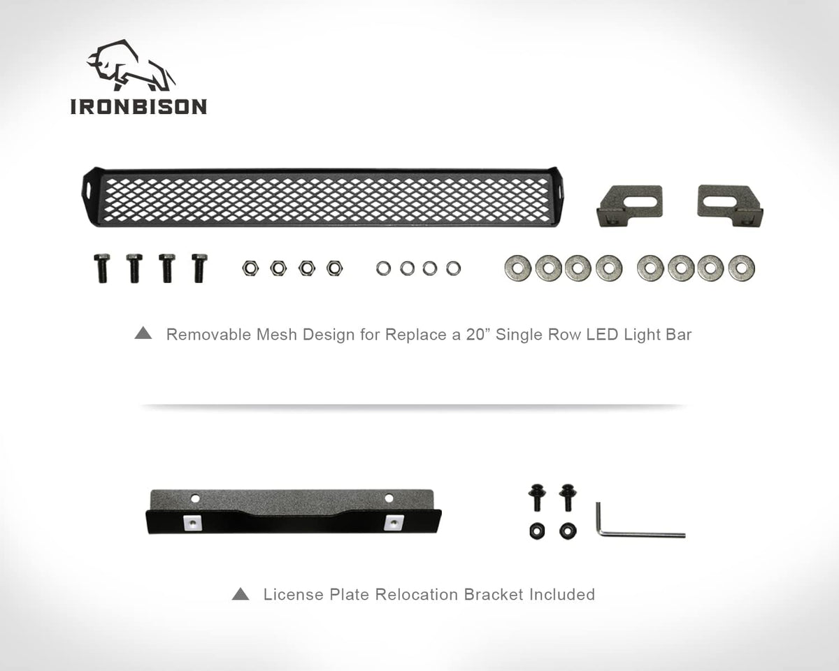 Black Front Bumper Brush Grille Guard U78145