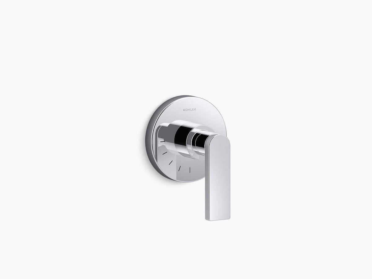 Matte Black Volume Control Valve Trim with Lever Handle A597445