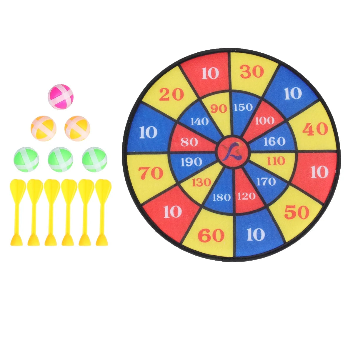 Flocking Dart Board with 4pcs Darts Dartboard Set P12166