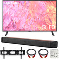 65 Inch QLED 4K Smart TV Bundle with Soundbar, TV Wall Mount Bracket and Surge Adapter E68201