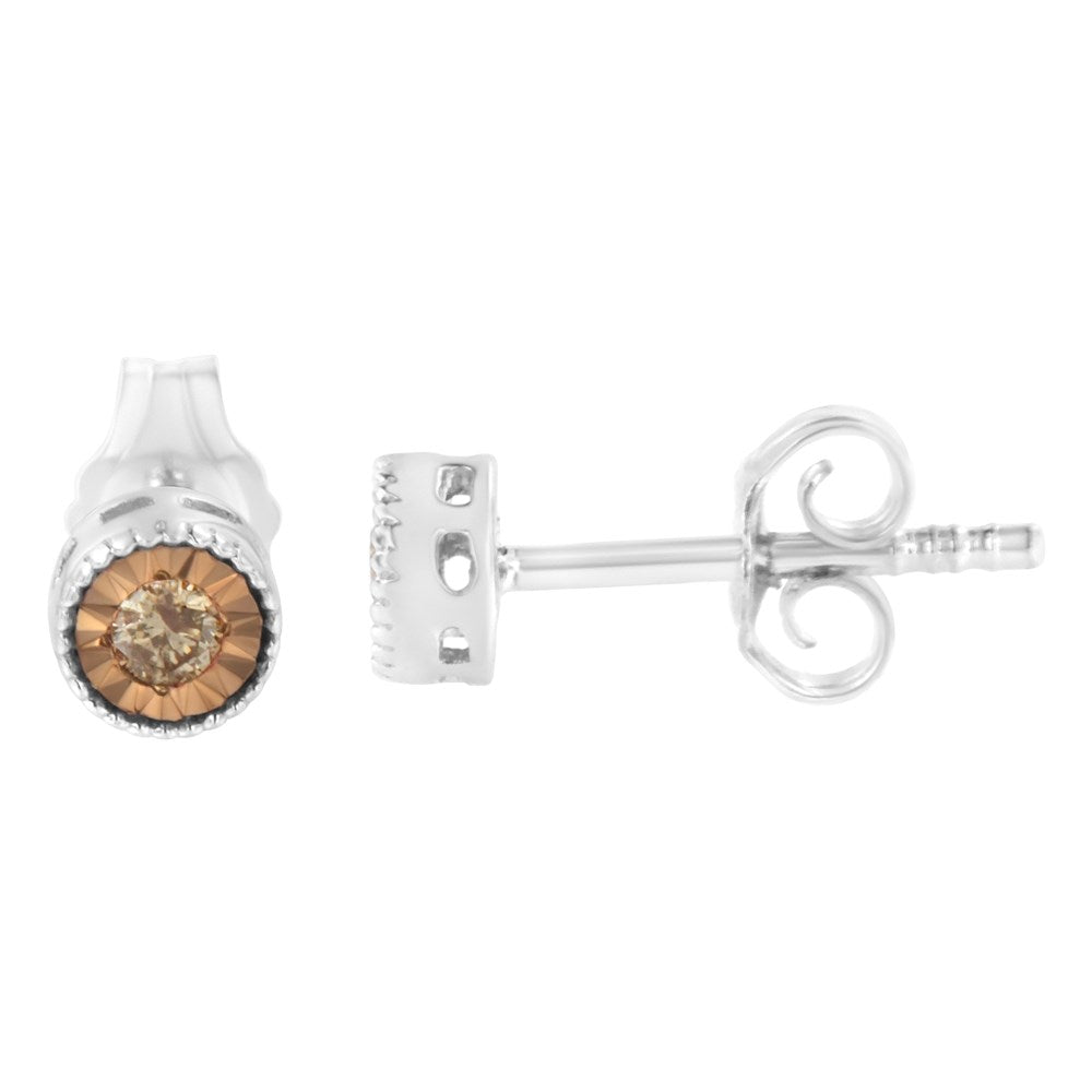 Champagne Diamond Stud Earrings A704710