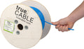 Cat6 Plenum Bulk Ethernet Cable, 500ft, Green, 23AWG 4 Pair Solid Bare Copper, 550MHz, UTP E38022
