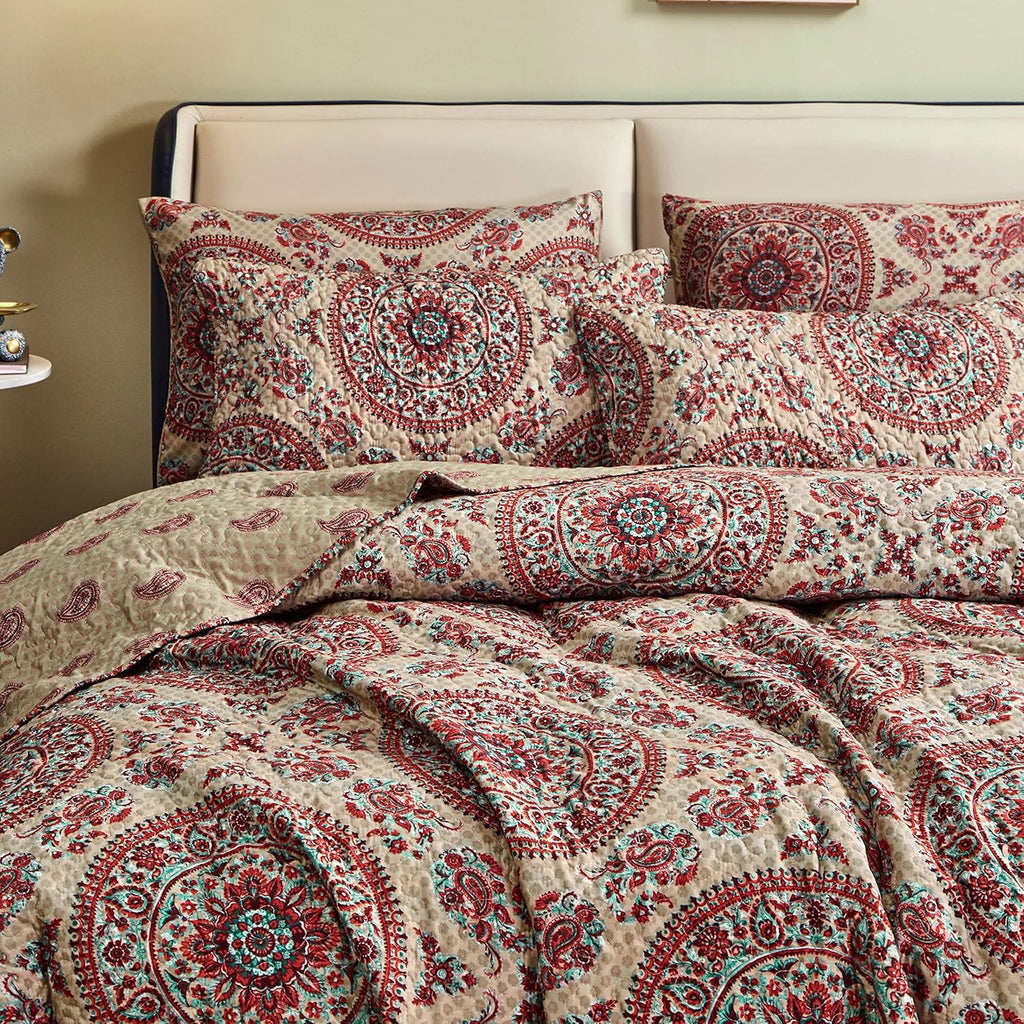 Cal King Medallion Bedspread Coverlet O7275