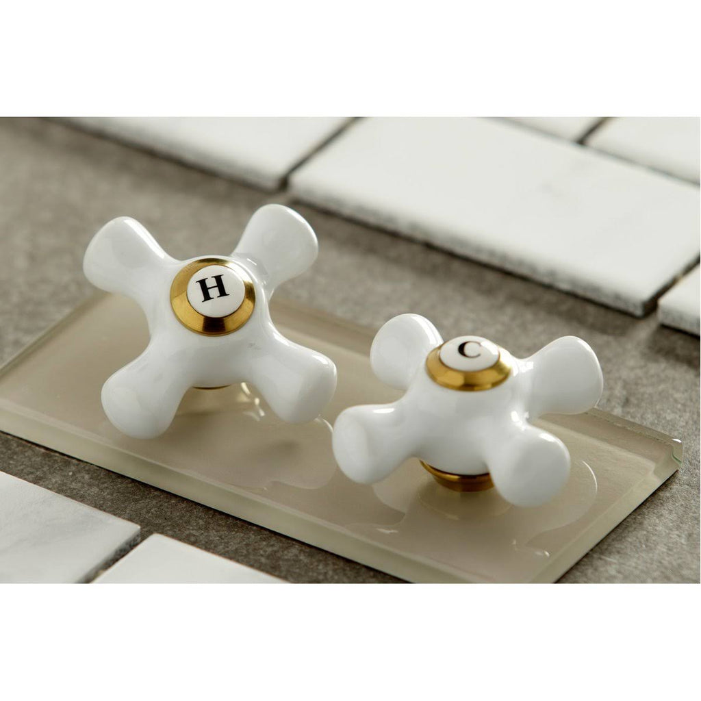Polished Brass Wall Mount Bathroom Faucet D249735