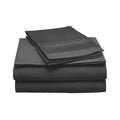 Black Sateen Weave Sheet Set California King I29798