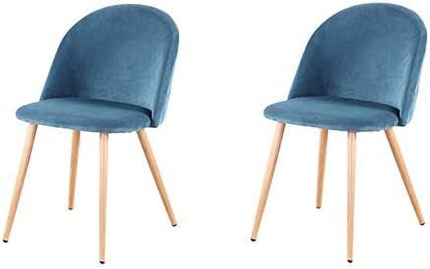 Blue Velvet Upholstered Dining Side Chairs K522034