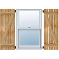Board-n-Batten Shutters with Z-Bar, Rough Sawn Western Red Cedar K569332