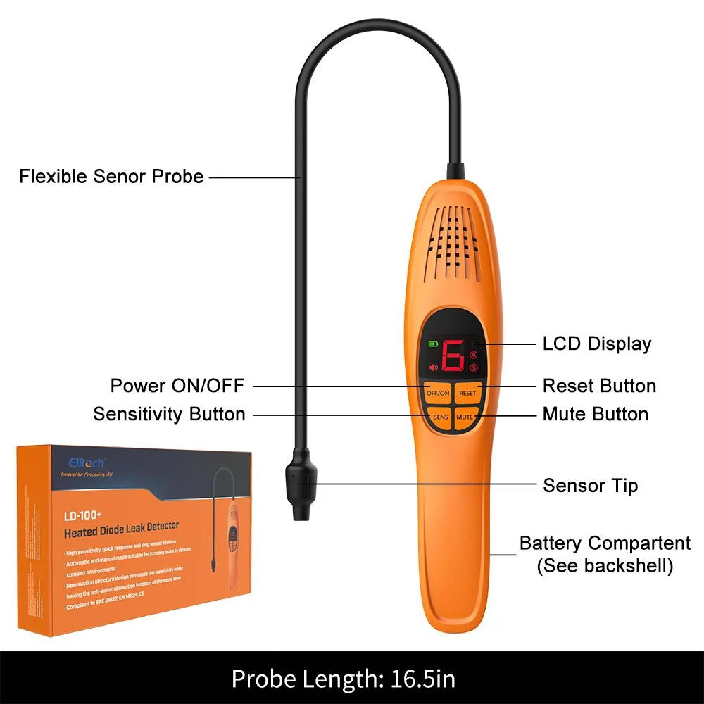 Heated Diode Refrigerant Leak Detector V8633