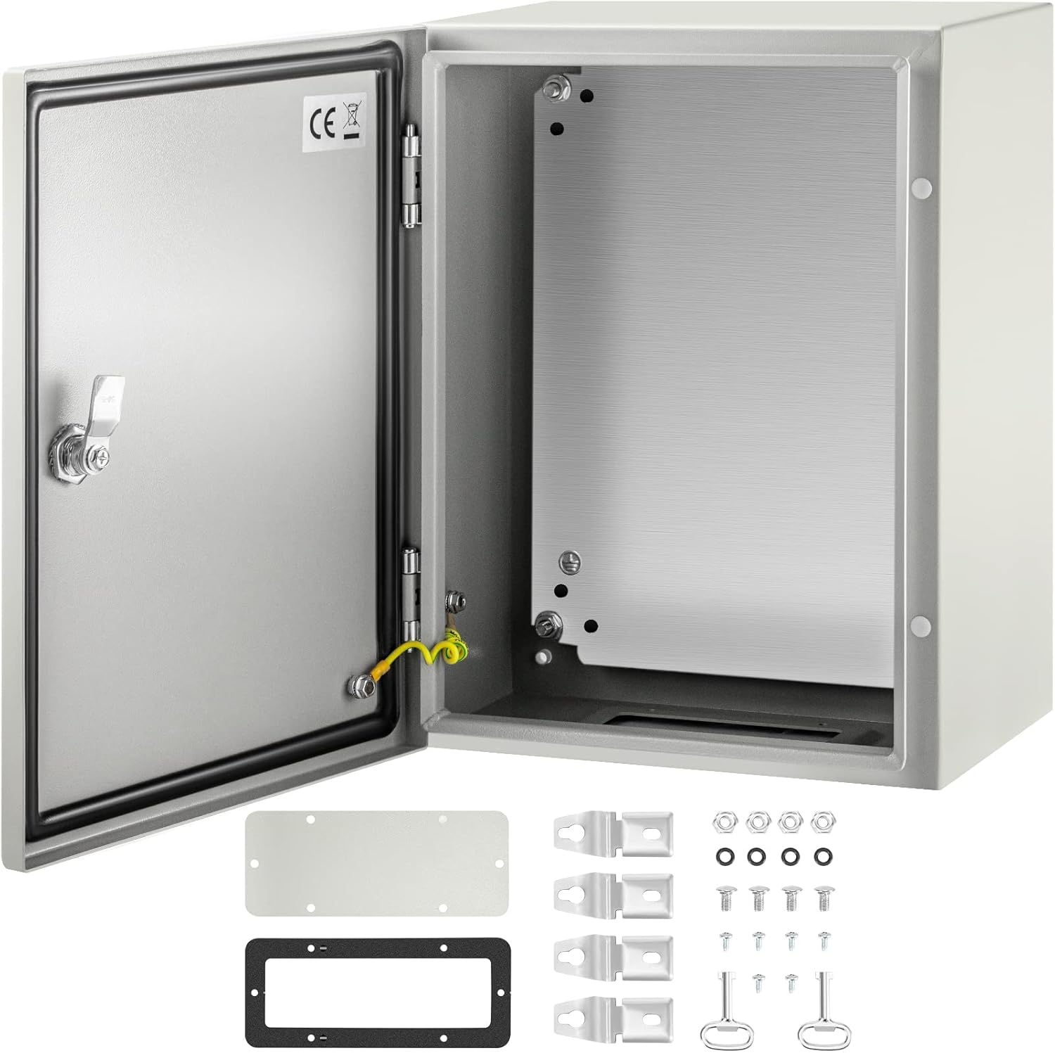 20 x 16 x 8'' NEMA 4X Steel Electrical Box with Mounting Plate G37110