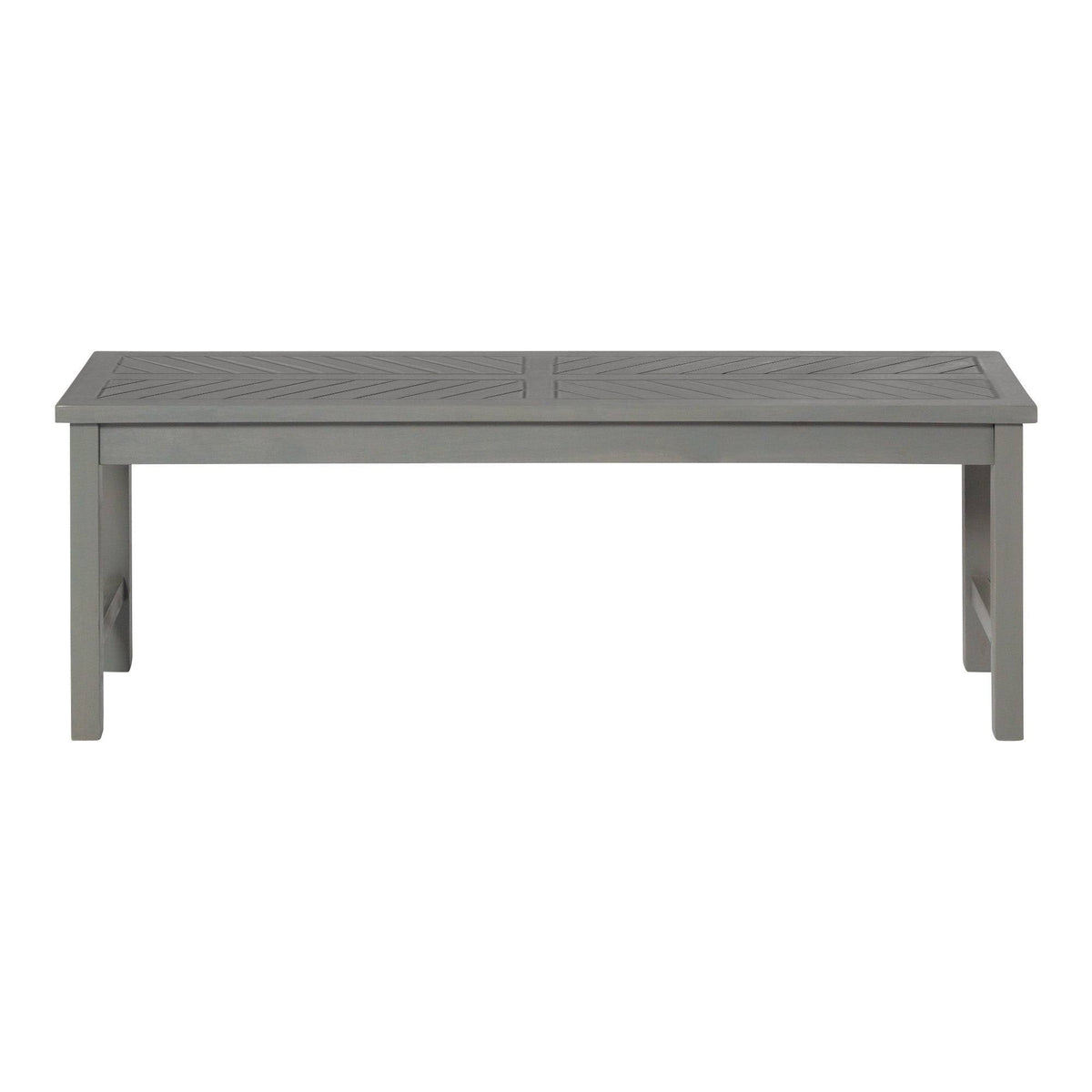 Dark Brown Chevron Patio Bench O6794