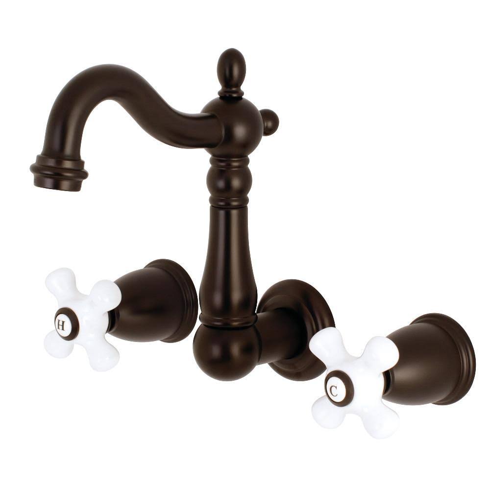 Polished Brass Wall Mount Bathroom Faucet D249735