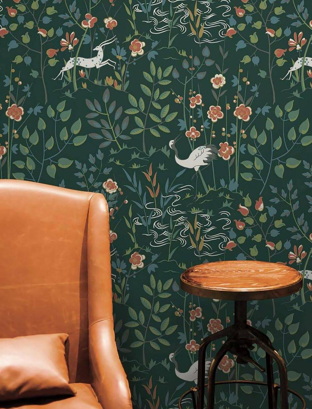 Dark Green Aspen Wallpaper Y712