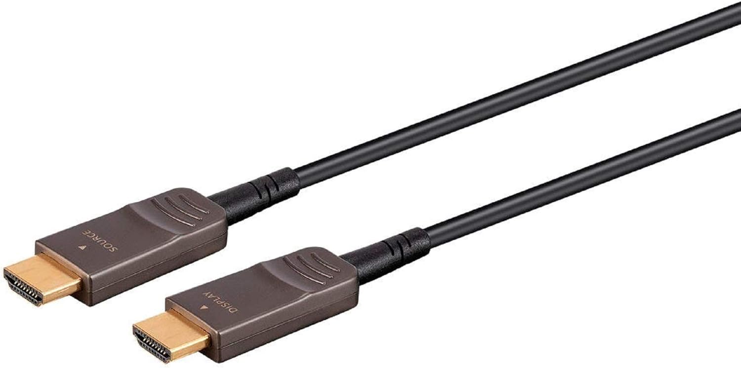 Ultra High Speed HDMI Cable 50 Feet Black Fiber Optic I9789