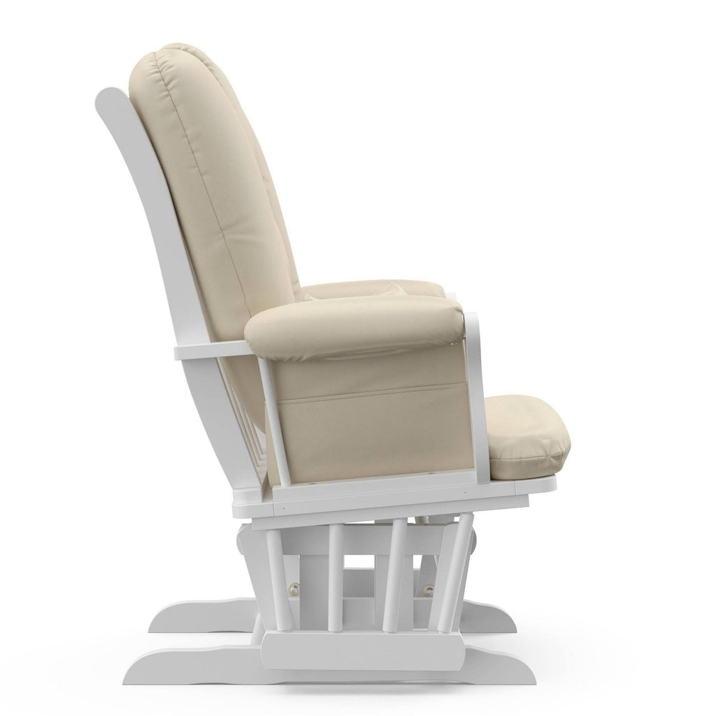 White Glider and Ottoman Y60225