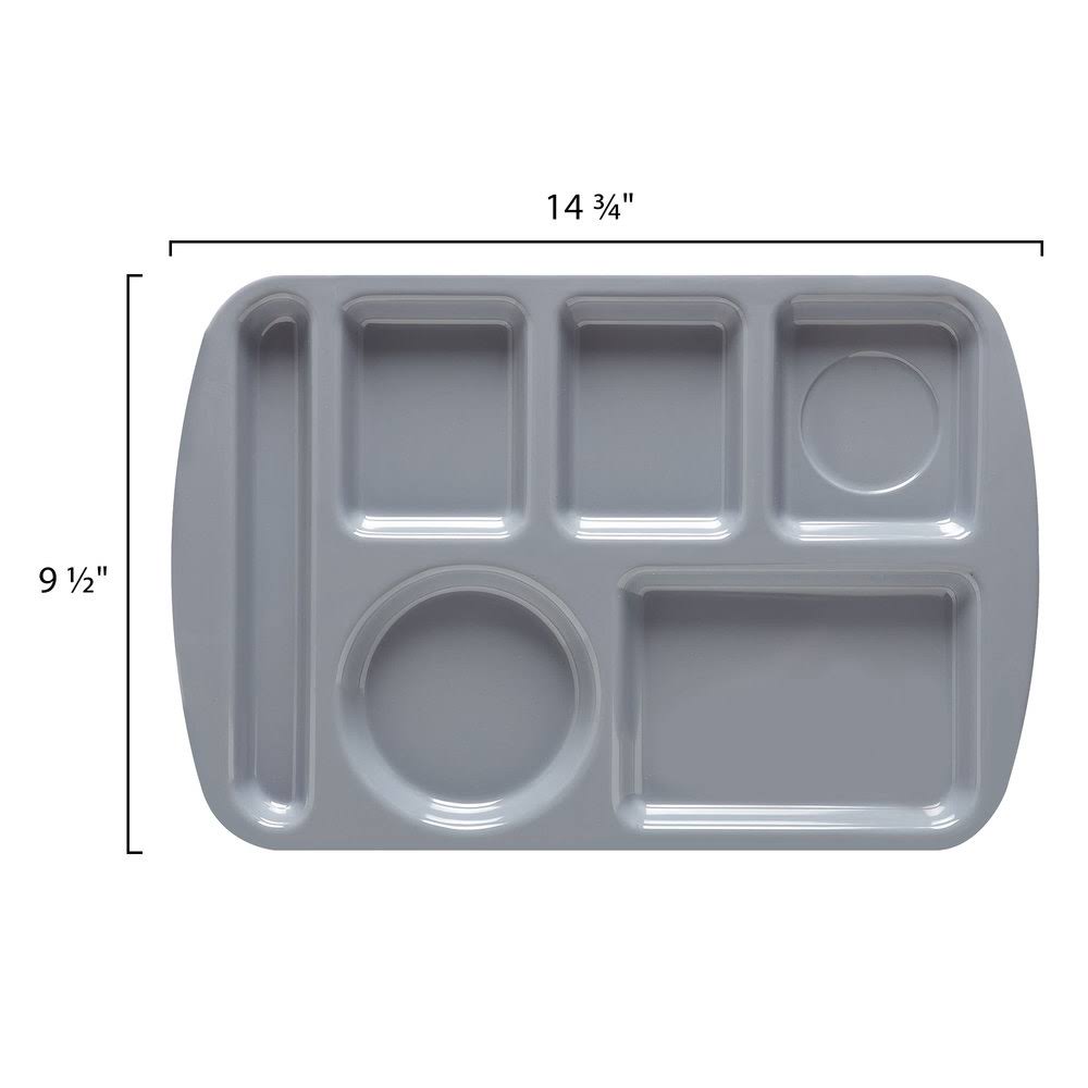 French Blue School Cafeteria Compartment Tray A68792