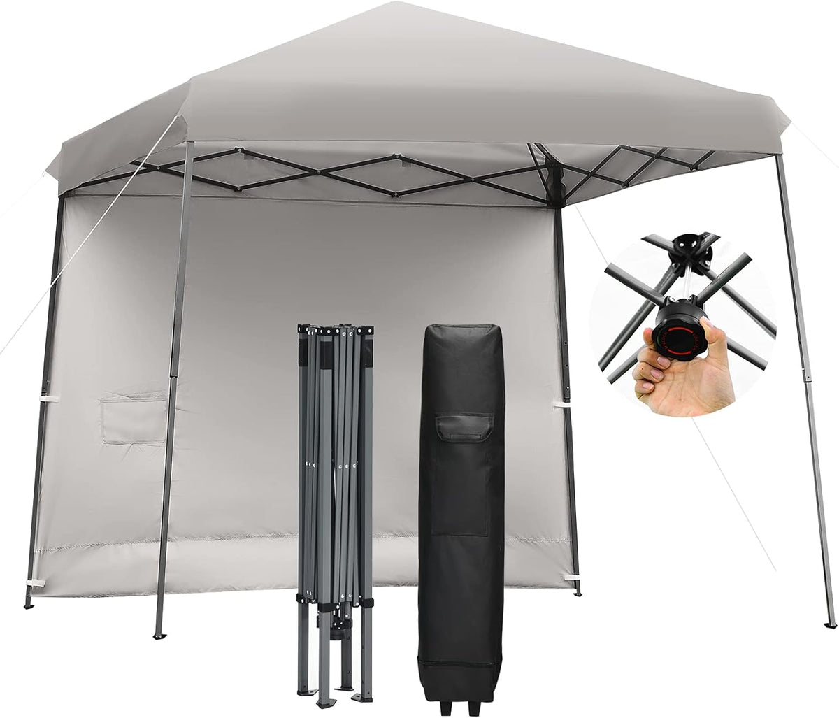 10x10 ft Pop up Canopy Tent with Detachable Side Wall F572