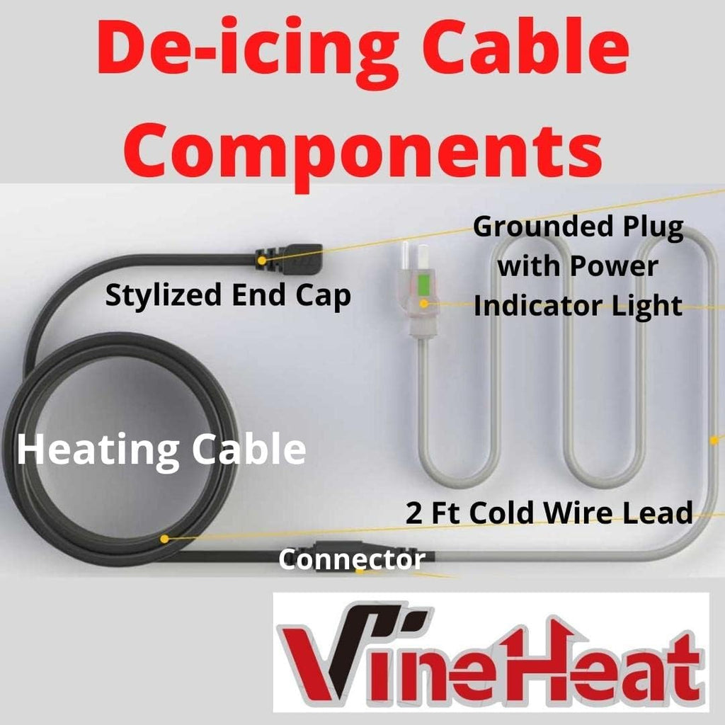 140 Ft De-Icing Cable for Roofs, Gutters and Downspouts U412921