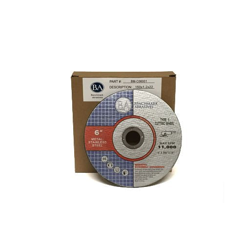 6" Steel Cutting Cutoff Wheel 0.045" Thick 7/8" Arbor 50 Pack X27356